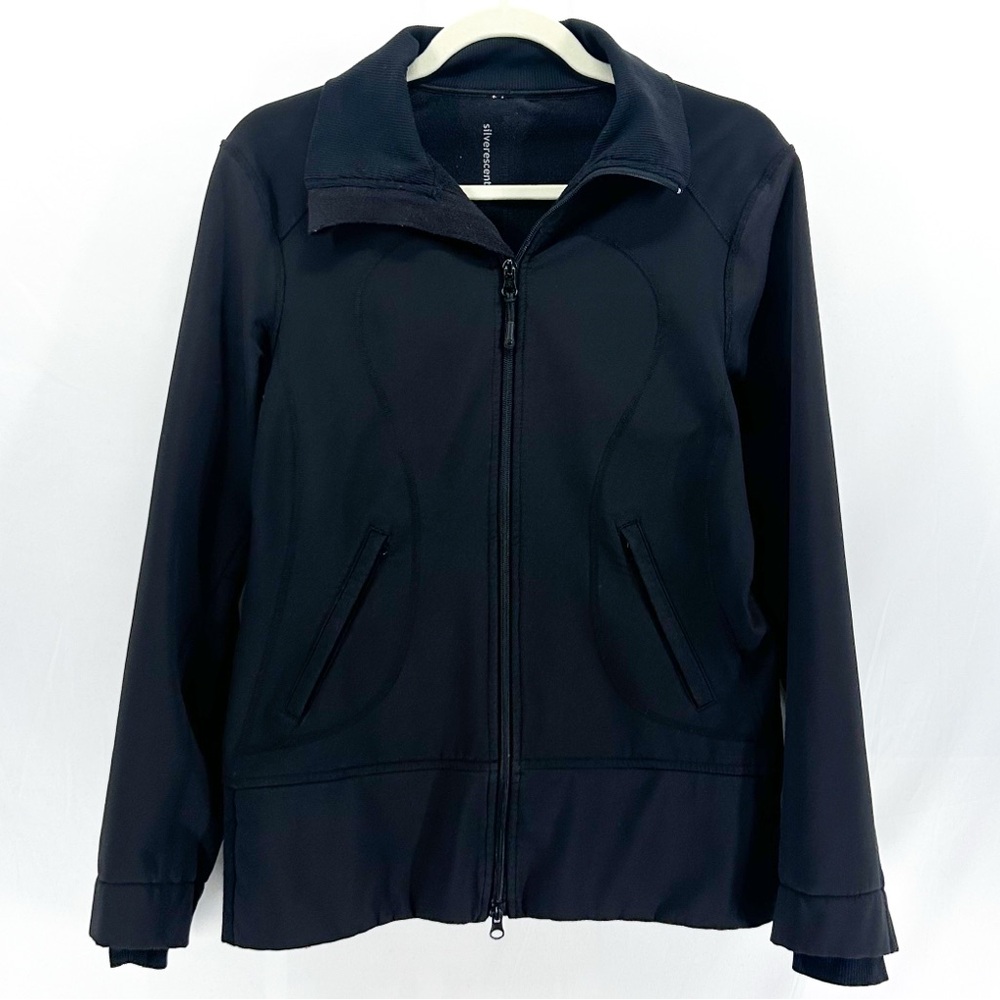 Lululemon Black Silverescent Fleece Lined Zip Up Softshell Jacket